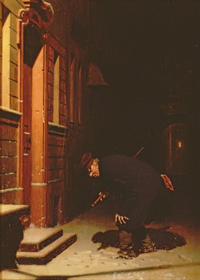 Whose traces in the snow by Carl Kronberger